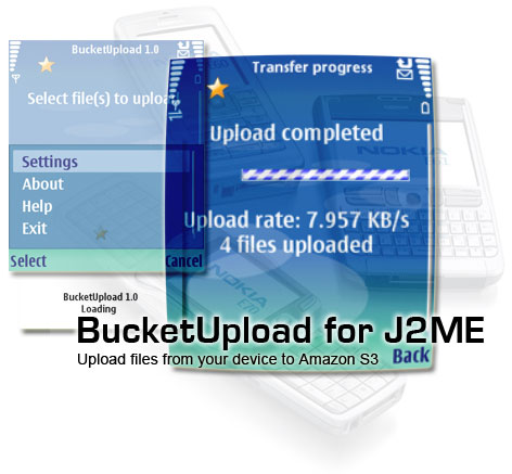 BucketUpload for Java Mobile Edition
